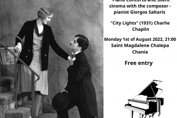 “Piano Concerto and Silent cinema with the composer pianist Giorgos Saltaris”