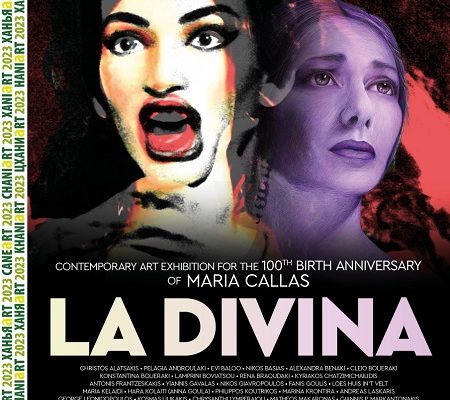 Group Exhibition of Contemporary Art “La Divina”, dedicated to Maria Callas, at the Voukolies Cultural Center of the Municipality of Platanias , 16.9 – 15.10